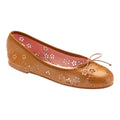 48985 - Tan Soft Leather Flats for Teen/Women by Pretty Ballerinas