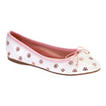 48986 - White Soft Leather Flats for Teen/Women by Pretty Ballerinas