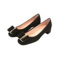 49194 - Black Suede Heel for Teen/Women by Pretty Ballerinas