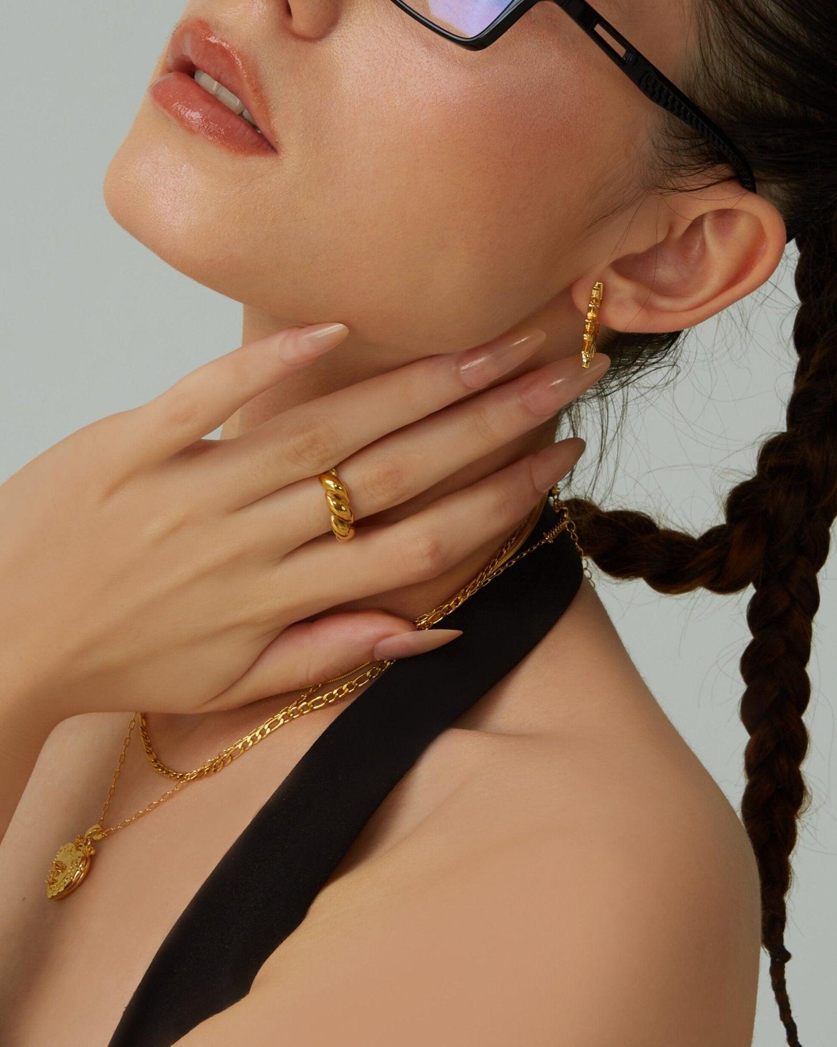 Gold Twisted Ring
